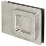 Tirador doble de pegar vidrio 10 mm I-274/80